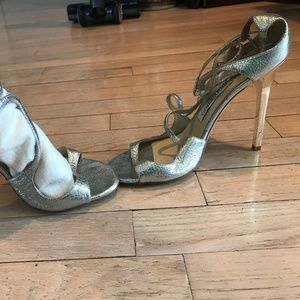 Metallic Jimmy Choo Heel